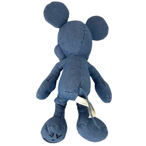 Disney AE Mickey Mouse Blue Denim Special Edition Plush Toy Stuffed Animal - Picture 4 of 9